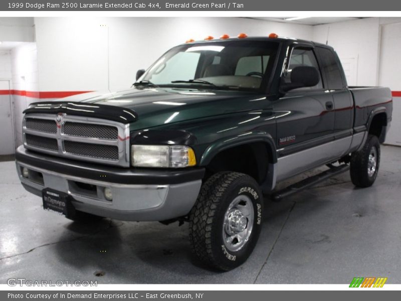 Emerald Green Pearl / Tan 1999 Dodge Ram 2500 Laramie Extended Cab 4x4
