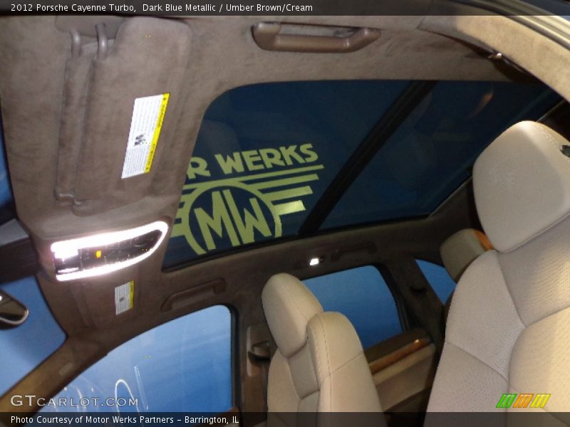 Dark Blue Metallic / Umber Brown/Cream 2012 Porsche Cayenne Turbo