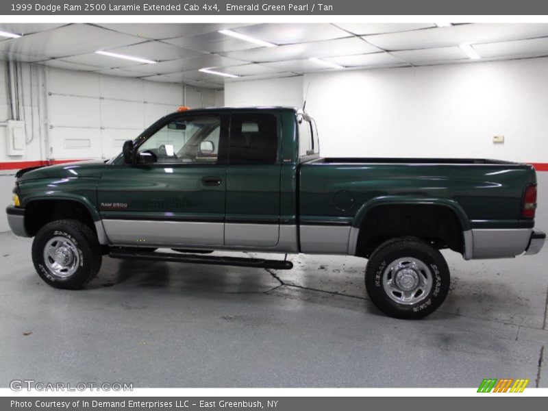 Emerald Green Pearl / Tan 1999 Dodge Ram 2500 Laramie Extended Cab 4x4