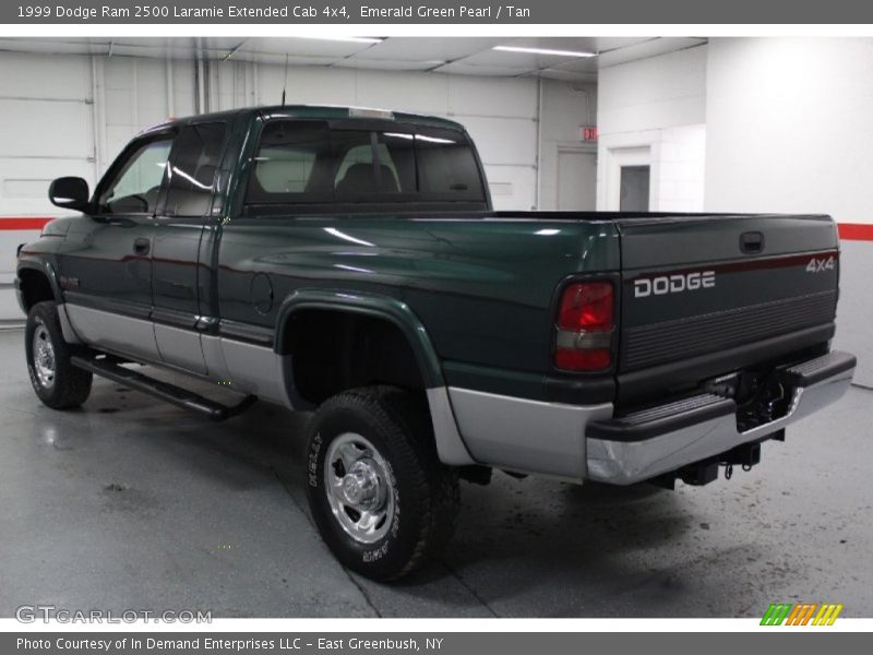 Emerald Green Pearl / Tan 1999 Dodge Ram 2500 Laramie Extended Cab 4x4