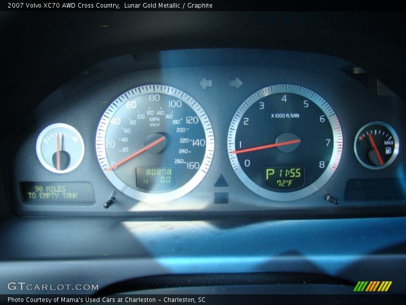 Lunar Gold Metallic / Graphite 2007 Volvo XC70 AWD Cross Country