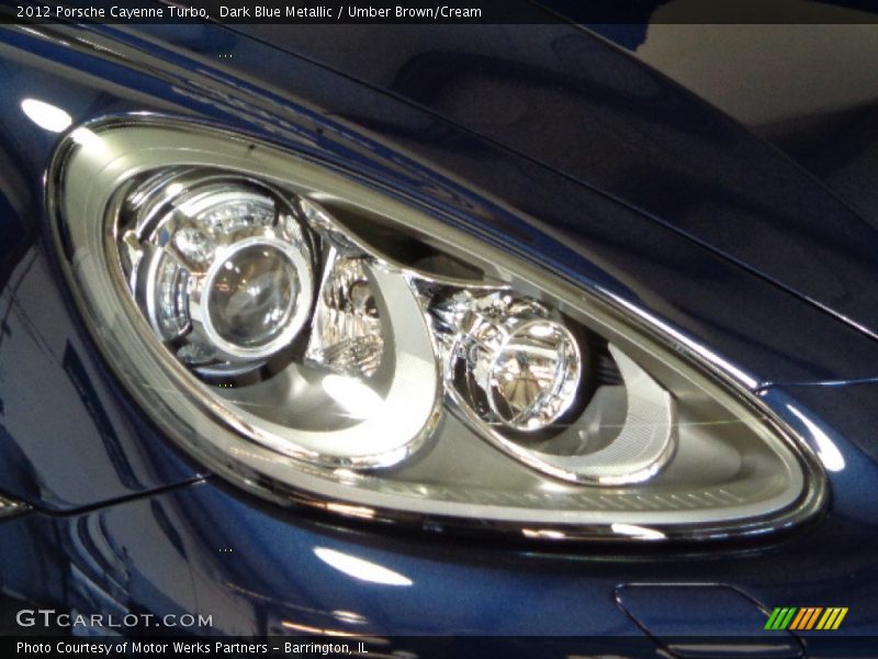 Dark Blue Metallic / Umber Brown/Cream 2012 Porsche Cayenne Turbo