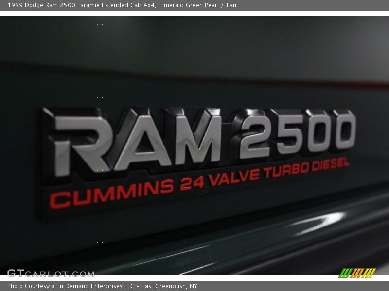 Emerald Green Pearl / Tan 1999 Dodge Ram 2500 Laramie Extended Cab 4x4