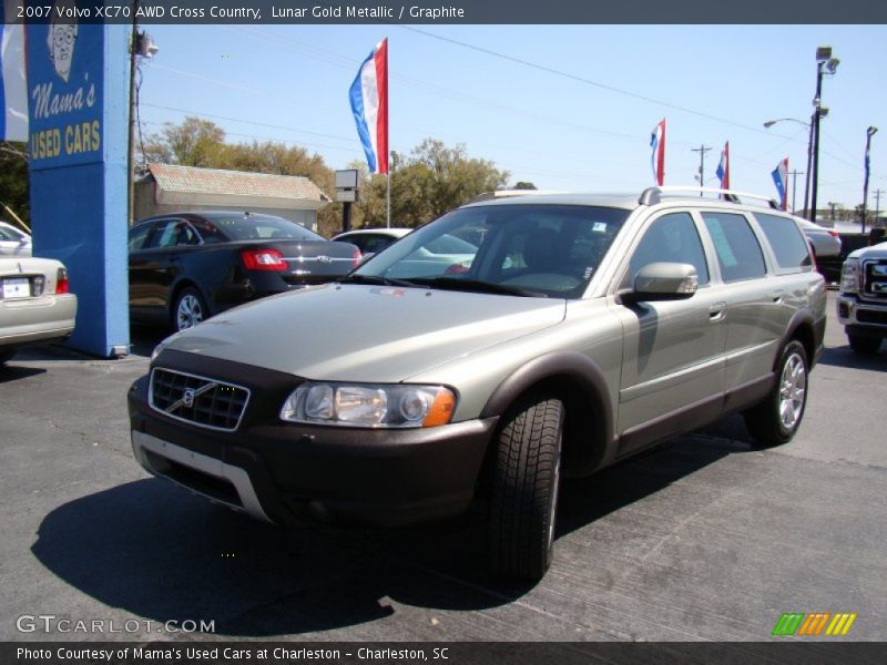 Lunar Gold Metallic / Graphite 2007 Volvo XC70 AWD Cross Country