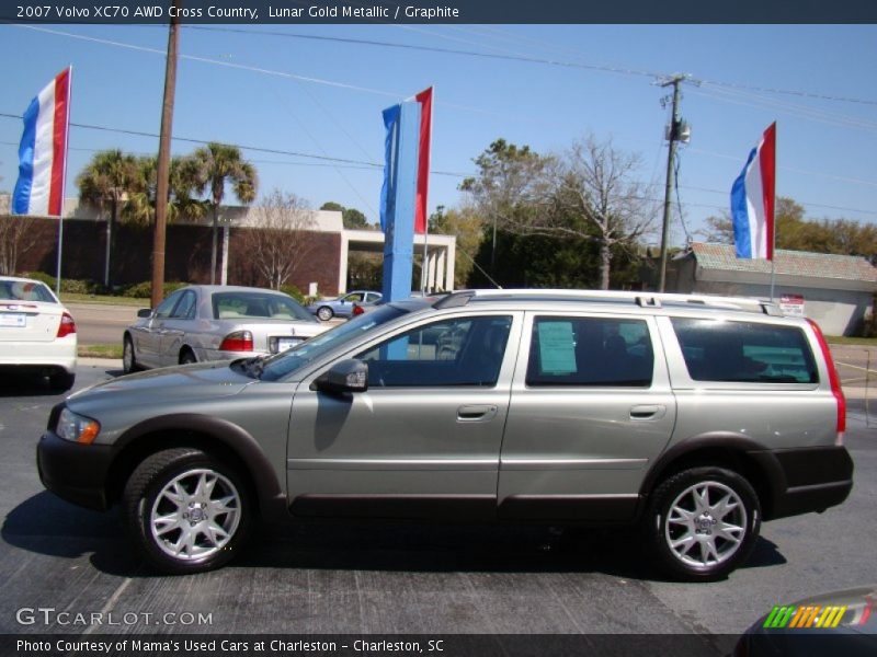 Lunar Gold Metallic / Graphite 2007 Volvo XC70 AWD Cross Country