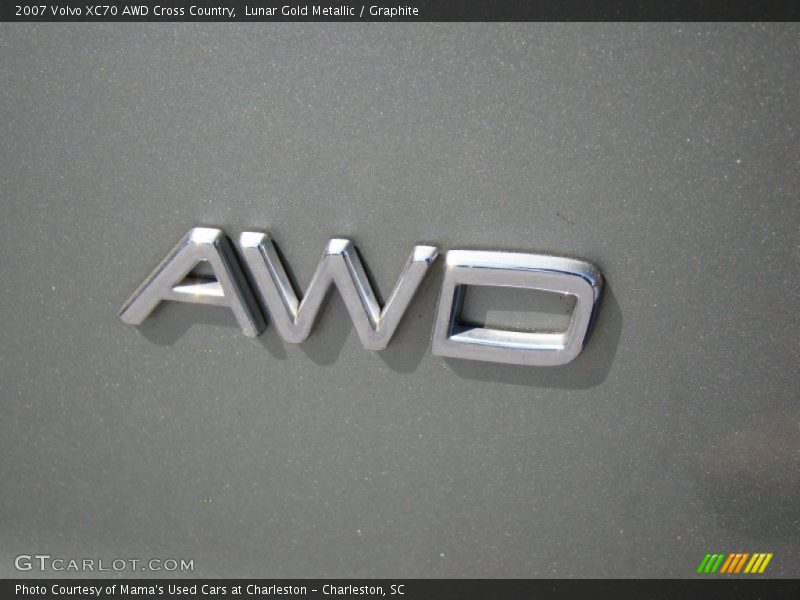 Lunar Gold Metallic / Graphite 2007 Volvo XC70 AWD Cross Country