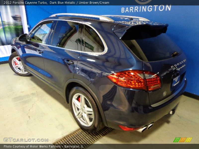 Dark Blue Metallic / Umber Brown/Cream 2012 Porsche Cayenne Turbo