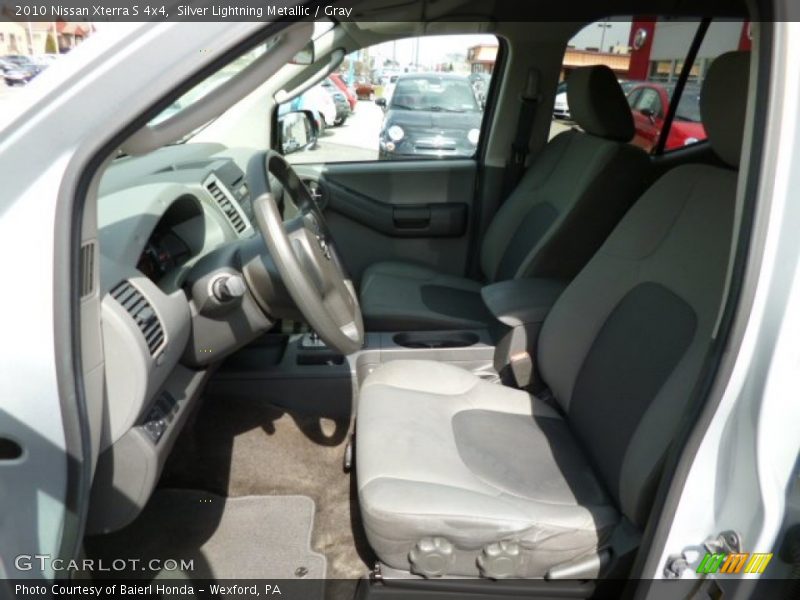 Silver Lightning Metallic / Gray 2010 Nissan Xterra S 4x4
