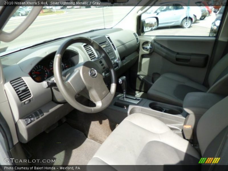 Silver Lightning Metallic / Gray 2010 Nissan Xterra S 4x4