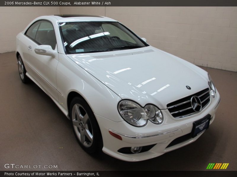 Alabaster White / Ash 2006 Mercedes-Benz CLK 500 Coupe