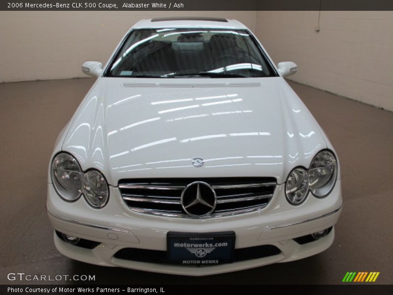 Alabaster White / Ash 2006 Mercedes-Benz CLK 500 Coupe