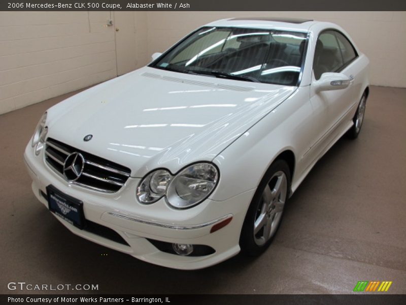 Alabaster White / Ash 2006 Mercedes-Benz CLK 500 Coupe