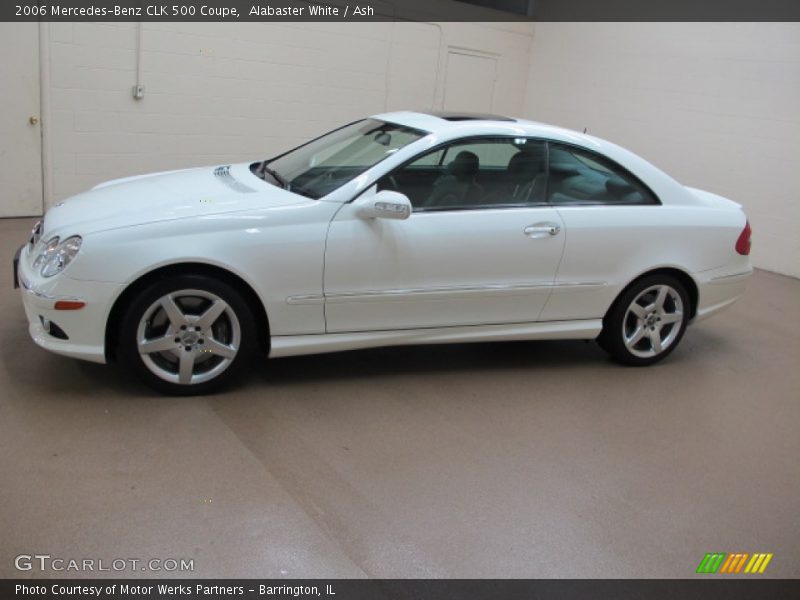 Alabaster White / Ash 2006 Mercedes-Benz CLK 500 Coupe