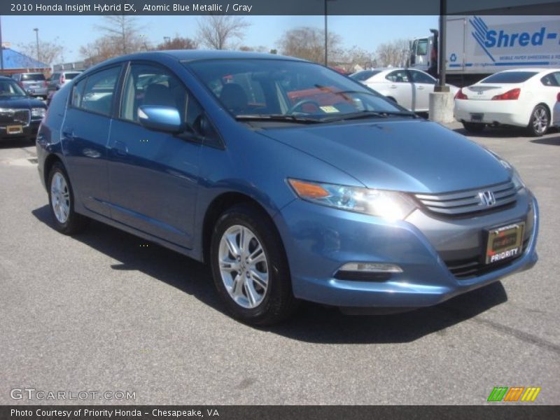 Atomic Blue Metallic / Gray 2010 Honda Insight Hybrid EX