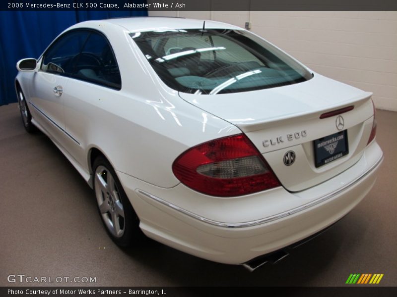 Alabaster White / Ash 2006 Mercedes-Benz CLK 500 Coupe