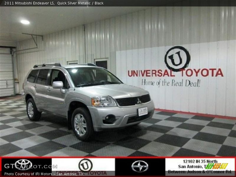 Quick Silver Metallic / Black 2011 Mitsubishi Endeavor LS