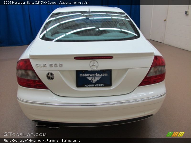 Alabaster White / Ash 2006 Mercedes-Benz CLK 500 Coupe
