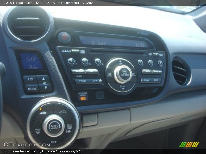 Atomic Blue Metallic / Gray 2010 Honda Insight Hybrid EX