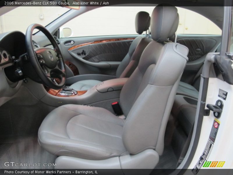 Alabaster White / Ash 2006 Mercedes-Benz CLK 500 Coupe