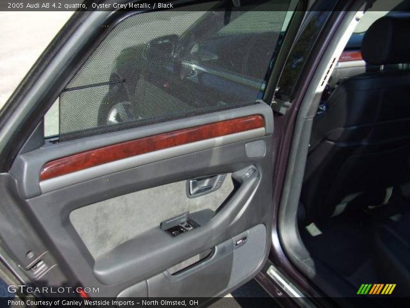 Oyster Grey Metallic / Black 2005 Audi A8 4.2 quattro