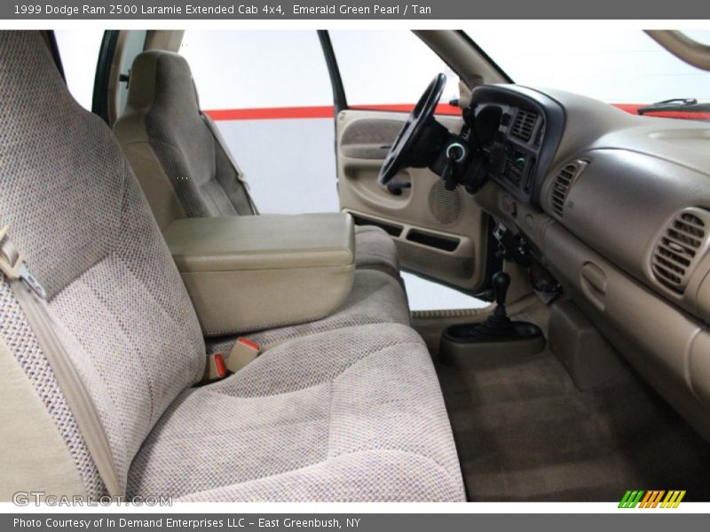 Emerald Green Pearl / Tan 1999 Dodge Ram 2500 Laramie Extended Cab 4x4