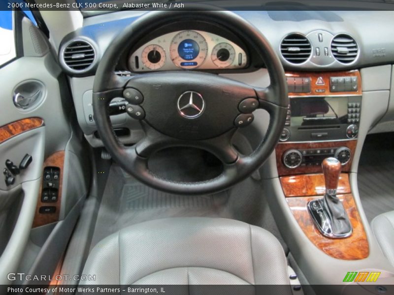Alabaster White / Ash 2006 Mercedes-Benz CLK 500 Coupe