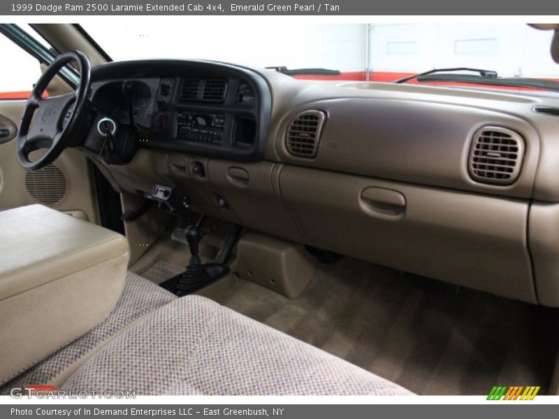 Emerald Green Pearl / Tan 1999 Dodge Ram 2500 Laramie Extended Cab 4x4