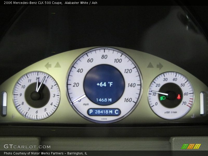 Alabaster White / Ash 2006 Mercedes-Benz CLK 500 Coupe
