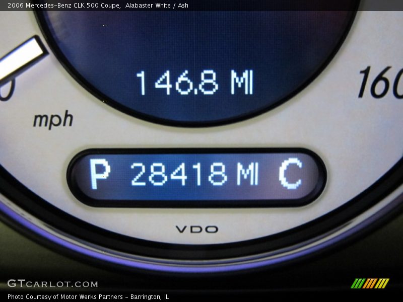 Alabaster White / Ash 2006 Mercedes-Benz CLK 500 Coupe
