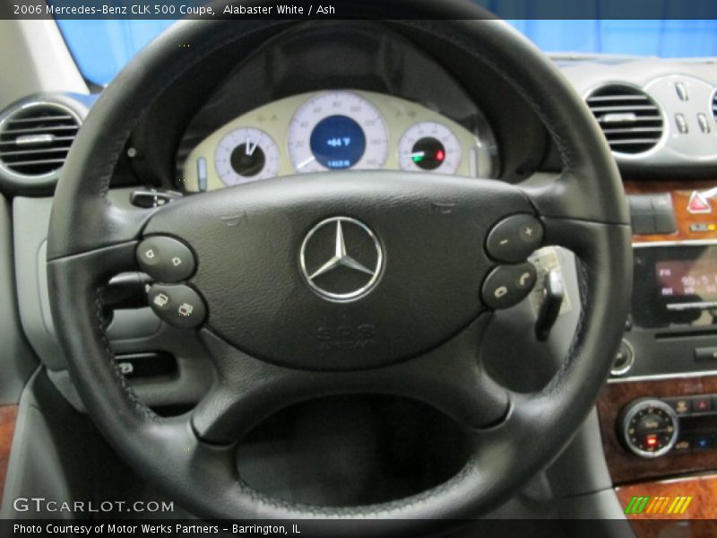 Alabaster White / Ash 2006 Mercedes-Benz CLK 500 Coupe