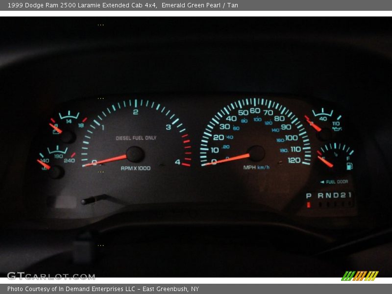  1999 Ram 2500 Laramie Extended Cab 4x4 Laramie Extended Cab 4x4 Gauges