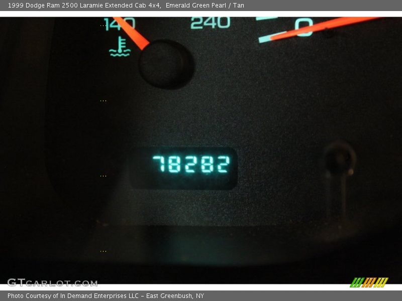 Emerald Green Pearl / Tan 1999 Dodge Ram 2500 Laramie Extended Cab 4x4