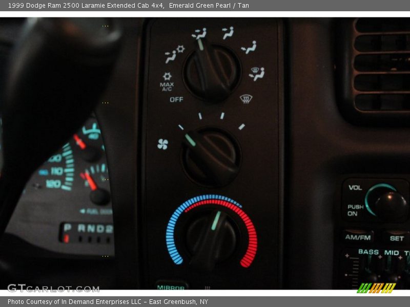 Emerald Green Pearl / Tan 1999 Dodge Ram 2500 Laramie Extended Cab 4x4