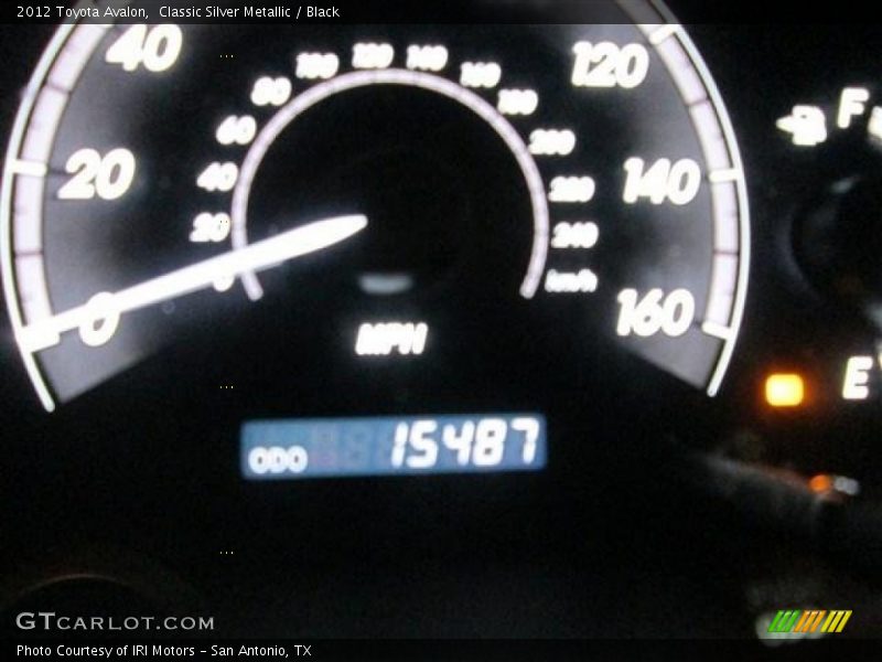 Classic Silver Metallic / Black 2012 Toyota Avalon