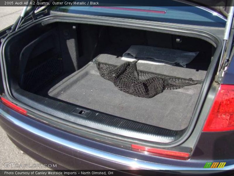 Oyster Grey Metallic / Black 2005 Audi A8 4.2 quattro