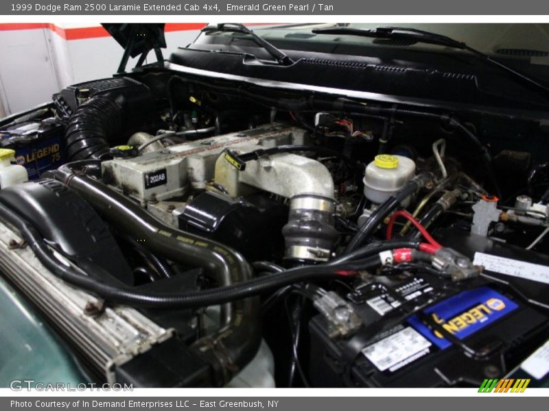 Emerald Green Pearl / Tan 1999 Dodge Ram 2500 Laramie Extended Cab 4x4