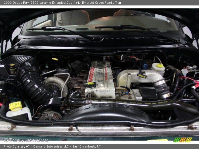 Emerald Green Pearl / Tan 1999 Dodge Ram 2500 Laramie Extended Cab 4x4