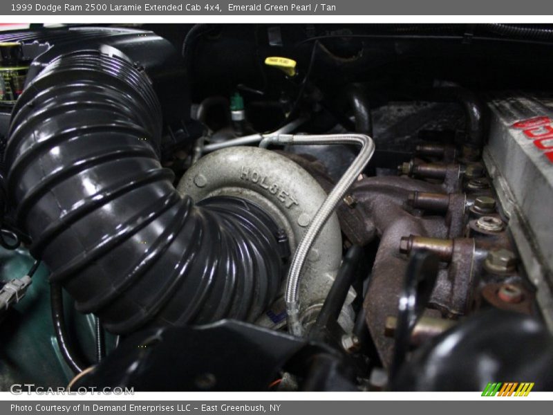 Emerald Green Pearl / Tan 1999 Dodge Ram 2500 Laramie Extended Cab 4x4