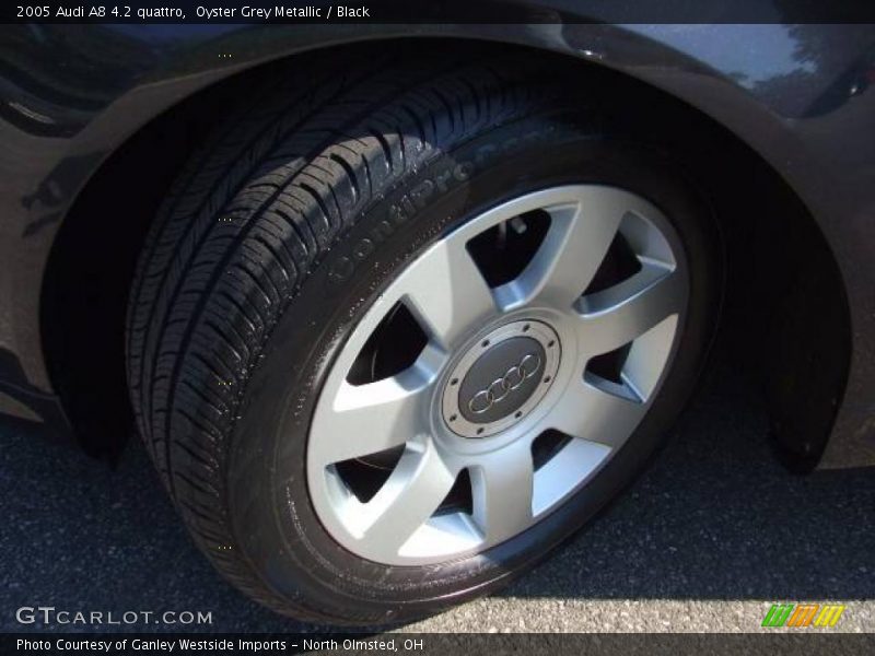 Oyster Grey Metallic / Black 2005 Audi A8 4.2 quattro