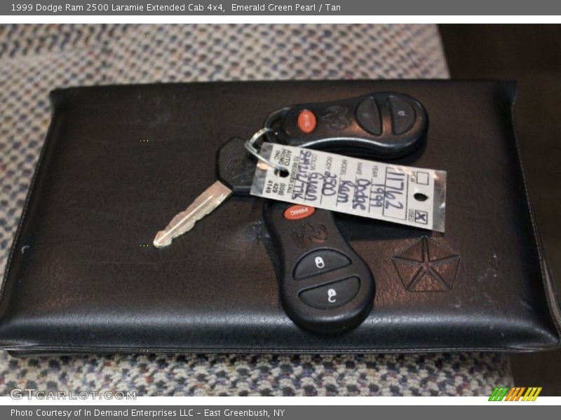 Emerald Green Pearl / Tan 1999 Dodge Ram 2500 Laramie Extended Cab 4x4