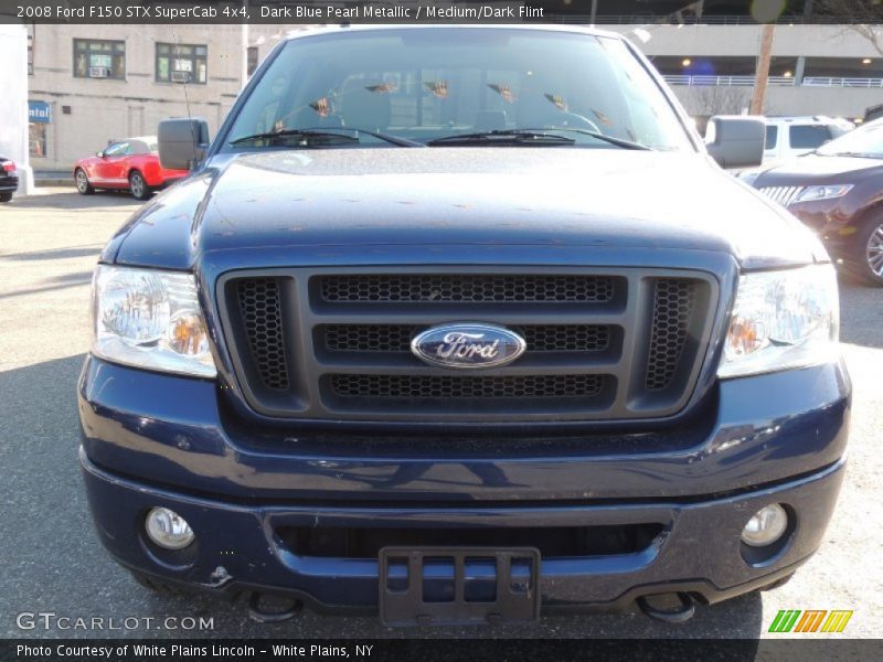 Dark Blue Pearl Metallic / Medium/Dark Flint 2008 Ford F150 STX SuperCab 4x4