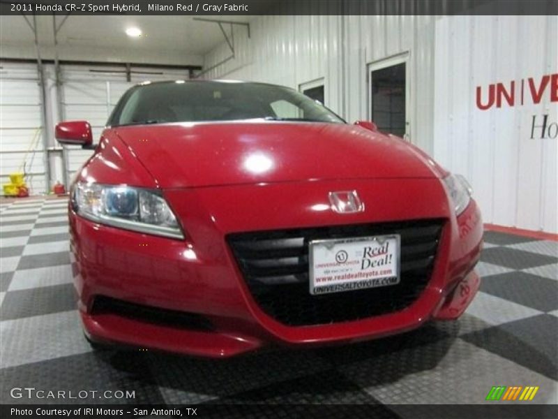 Milano Red / Gray Fabric 2011 Honda CR-Z Sport Hybrid
