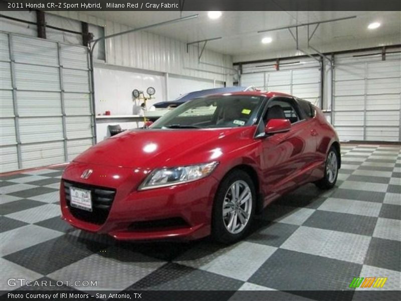 Milano Red / Gray Fabric 2011 Honda CR-Z Sport Hybrid
