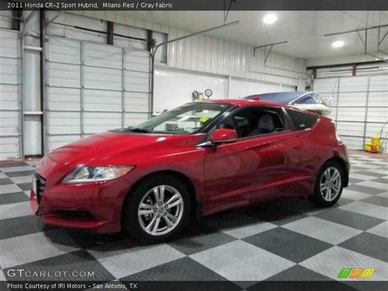 Milano Red / Gray Fabric 2011 Honda CR-Z Sport Hybrid