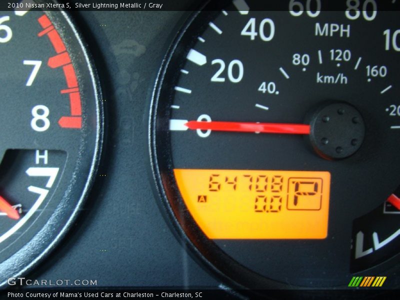 Silver Lightning Metallic / Gray 2010 Nissan Xterra S