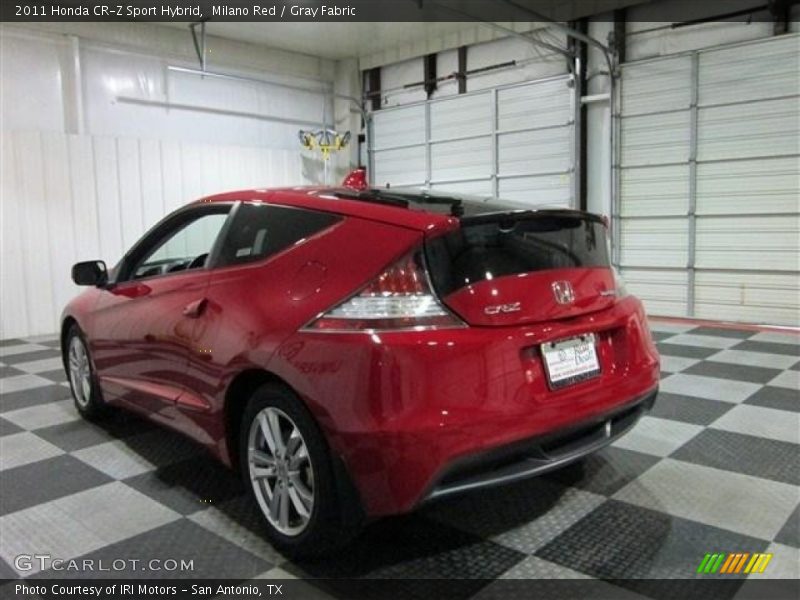 Milano Red / Gray Fabric 2011 Honda CR-Z Sport Hybrid