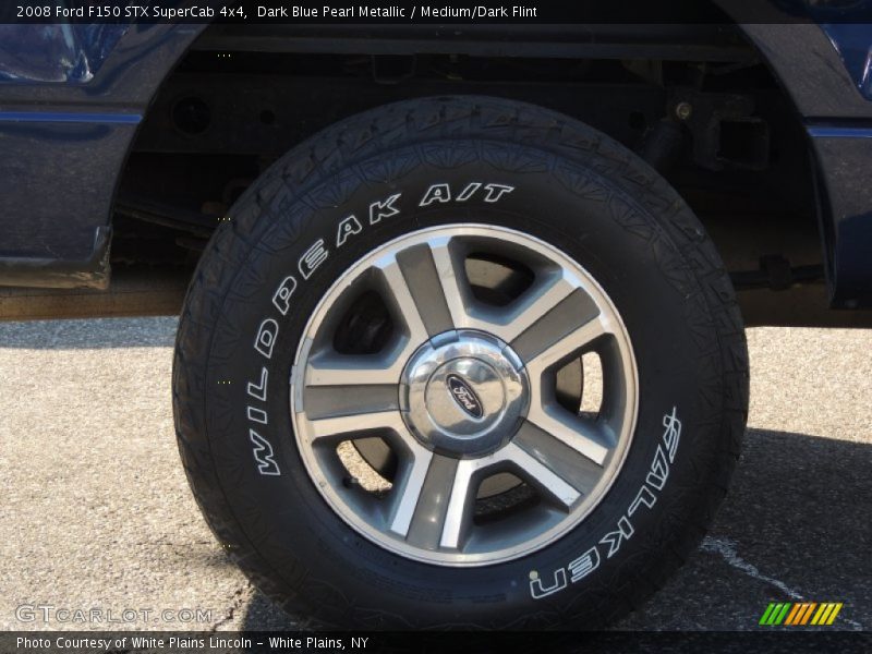 Dark Blue Pearl Metallic / Medium/Dark Flint 2008 Ford F150 STX SuperCab 4x4