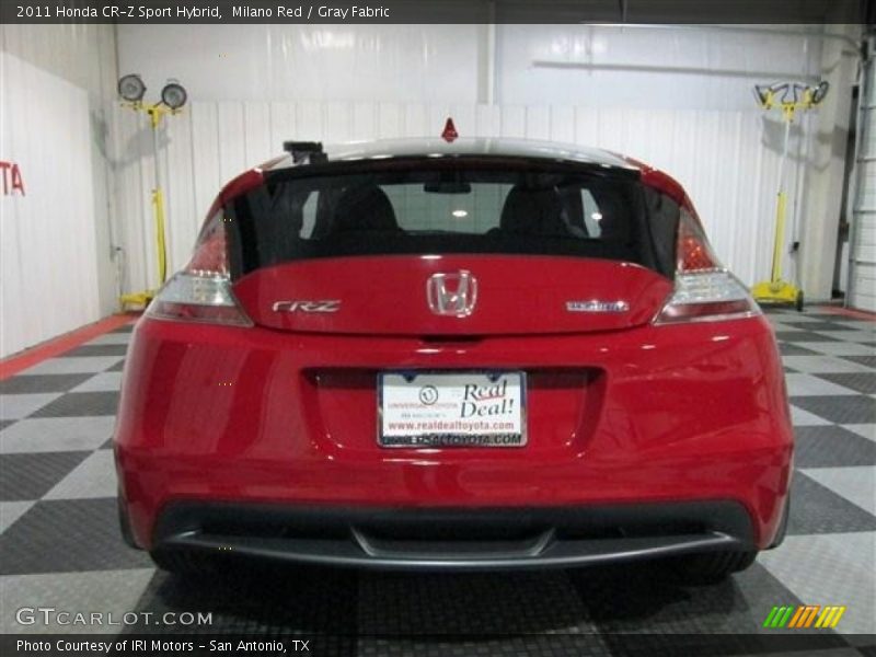 Milano Red / Gray Fabric 2011 Honda CR-Z Sport Hybrid