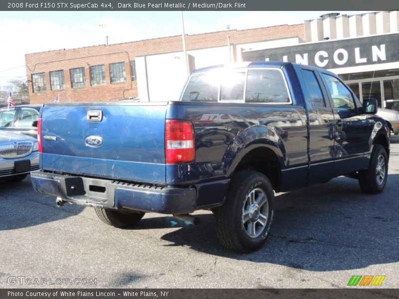 Dark Blue Pearl Metallic / Medium/Dark Flint 2008 Ford F150 STX SuperCab 4x4