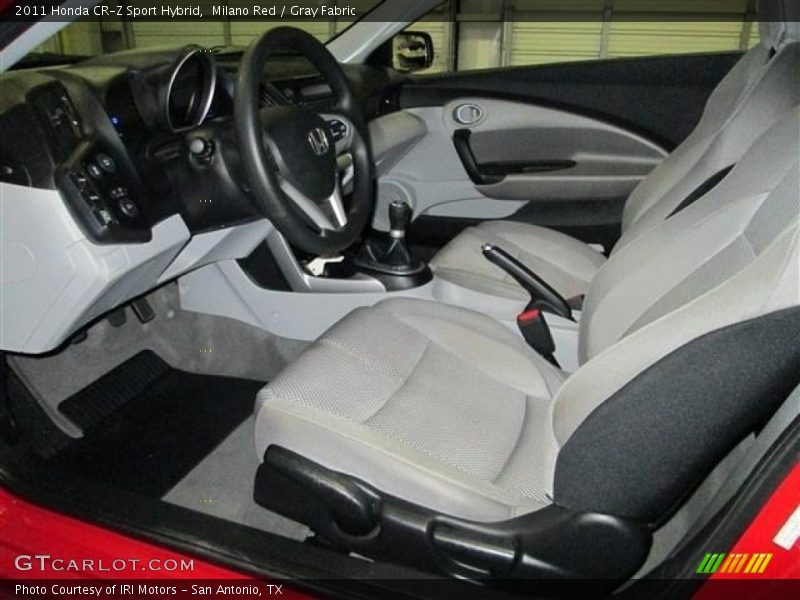 Milano Red / Gray Fabric 2011 Honda CR-Z Sport Hybrid